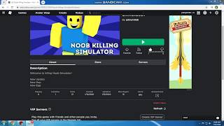 Roblox l Noob Killing Simulator almost uncopylocked 5 more (Read Desc)