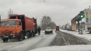 первый гололёд город Заволжье