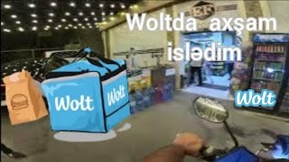 Woltda axşam 2 saata nəqədər qazanmau olar ?.. #baku #ilyasmotovlog #wolt #catirilma #delivery