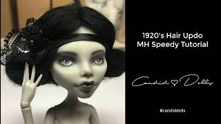 Doll hair styles.1920s Hair Updo Tutorial