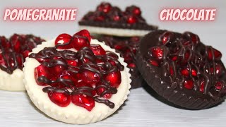 Chocolate Pomegranate Cups / Easy & Delicious For The Holidays