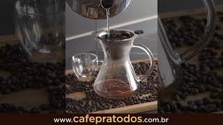 Coador de Café Pour Over Aço Inox - Não Precisa De Filtro!