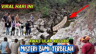 KEJADIAN VIRAL❗LUBANG MISTERIUS bumi terbelah dibuat sarang ular gemparkan warga di jatim.