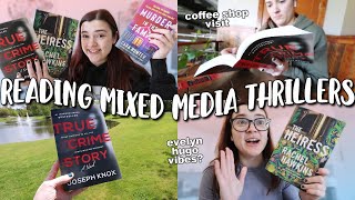 reading thrillers with mixed media ✍️💖✨ [reading vlog]