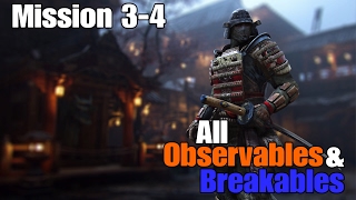 For Honor - Mission 3-4 - All Observables and Breakables