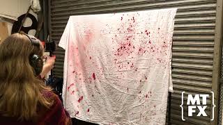 Gun Shot Blood Splatter Test