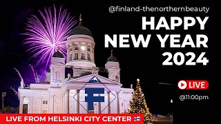 New Year Eve! Live from City Center, Helsinki 🇫🇮 #helsinki #citycentre #newyear2024  #fireworks