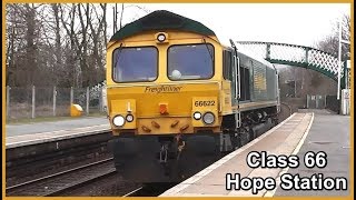 Class 66 Locomotive Number 66622 - Hope Station, Derbyshire