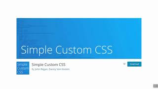 آموزش افزودن کد CSS به قالب وردپرس با افزونه Simple Custom CSS