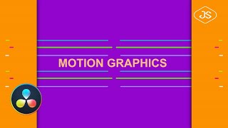 Davinci Resolve - Intro - Motion Graphics #31