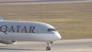 POUSO DO A350-1000 QATAR (A7-ANF🇶🇦)