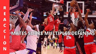 TODO EL EQUIPO SALTO!!! | Reaccionando a mates sobre múltiples defensas de la NBA