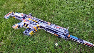 LEGO Blowback SCAR L (Field Strip Rubber Band Gun) - Melty Butter