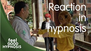 How do you manage an abreaction when performing street hypnosis | Complete with live street demo