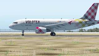 X-Plane 11 - Lampedusa, Pelagie Islands - Volotea A319