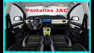 Asi son todas las opciones de la pantalla multimedia del JAC E10x.