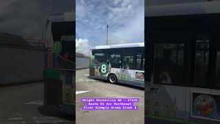 First Olympia Green Front 8 - Wright Streetlite DF (47436): Route X2 for Porthcawl