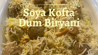 Soya Kofta And Potato Dum Biryani No Onion Garlic Recipe/Soya Chunks Biryani With Homemade Masala