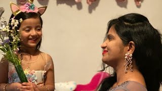 Her expression was Heart stealing❤Suprise 4th Birthday Celebration|Indian Vlogger|4th Birthday photo