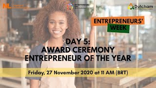 Entrepreneurs' Week - Day 5: Award Ceremony on the Entrepreneur of the Year