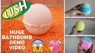 HUGE BATHBOMB DEMO VIDEO!!! (LUSH BATHBOMBS)