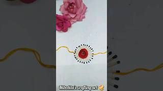 comment your brother name/easy rakhi making with match sticks #shortvideo #shortsfeeds #viralvideo