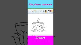 Diwali Special Draw ‼️ ms paint short video ‼️ #Diwali 2022 Ms paint in computer in Drawing