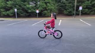 Jacqueline riding her bike success!