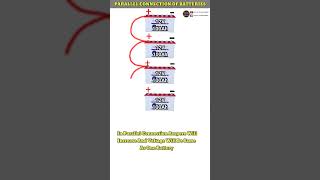 Batteries Connection In Parallel Animation | بیٹری کنکشن #shorts #batteryconnection