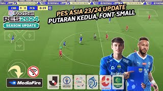 PES ASIA 2023 PPSSPP UPDATE TERBARU PUTARAN KEDUA, SMALL FONT, PATER DURRY, GRAPIC HD