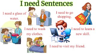 I Need Sentences for Daily English Conversations | Improve Your Speaking | English Speaking Practice