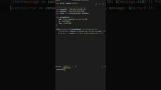 Send a text message with JavaScript in under a minute via Twilio #coding #shorts