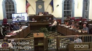 July 22, 2024, City Council Meeting