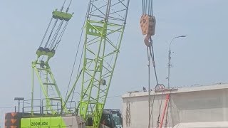 PROSES LANGSIR GLIDER DAN BUGI BERBAHAYA#panjang40meter#pembangunanjembatan#sangatberbahaya#