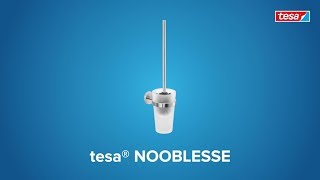 How to use the round, stainless-steel style tesa® Nooblesse toilet brush