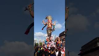 GANPATI VISARJAN GIREGAON CHAUPATY BEACH MUMBAI 2024 #shorts #trending  #ganpati #unesco