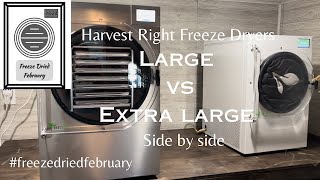 XL vs. Large Harvest Right Freeze Dryer?! #freezedriedFebruary!