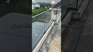 Hdsafe Glass Railing Black Color for BALCONY  #glasshandrail #glassrailing #glassbalustrade