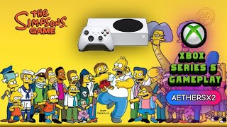 THE SIMPSONS GAME ON XBOX SERIES S | GAMEPLAY | AETHERSX2 | PS2 EMULATION | HOW DOES IT RUN