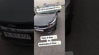 Tata Vs Mahindra ❤️❤️ Tiago and Xuv300 Accident on Road #tata #mahindra #accident