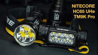 NITECORE HC65 UHe + TM9K Pro [BEAMHOTS - TURBO RUNTIME] real walk in the forest