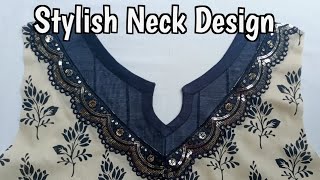 Beautiful Neck Design cutting and stitching || gala design || Neck design 2024