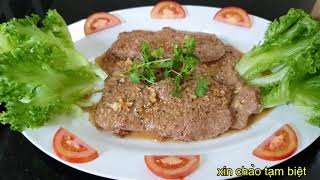 bò beef steak(bit-tet)//cách làm bò beefsteak rau trộn tại nhà cực ngon//dễ làm#18