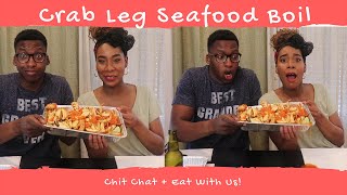 CRAB LEG SEAFOOD BOIL ꟾ Couples Mukbang ꟾ  ELITE THE PHOENIX