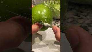 HACK removing wax from apples 🍏 #shorts