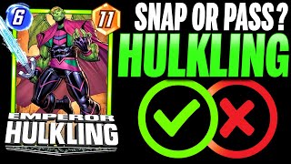 EMPEROR HULKLING 💪 Details & Mechanics | Snap or Pass | Marvel Snap