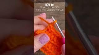 How to Single Crochet in the Front Loops Only 🧶 Crochet, Garden, Repeat