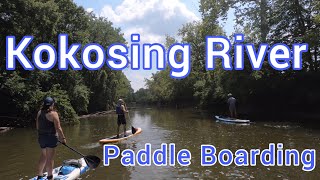 Paddle boarding on Kokosing River