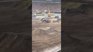 Monster Jam 2023 in Dresden; Max D freestyle backflip