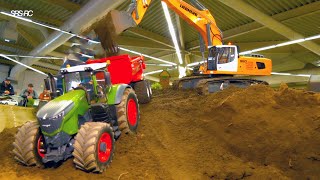 BEST OF HARD WORKING RC MACHINES - LIEBHERR RC DIGGER - FEND RC TRACTOR - KRAMER WHEEL LOADER